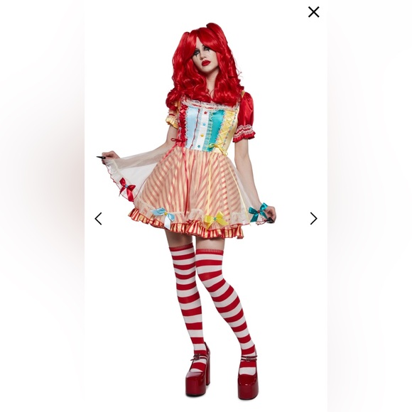 Dolls kill trickz n’ treatz topsy turvy dreams costume M - Picture 5 of 8